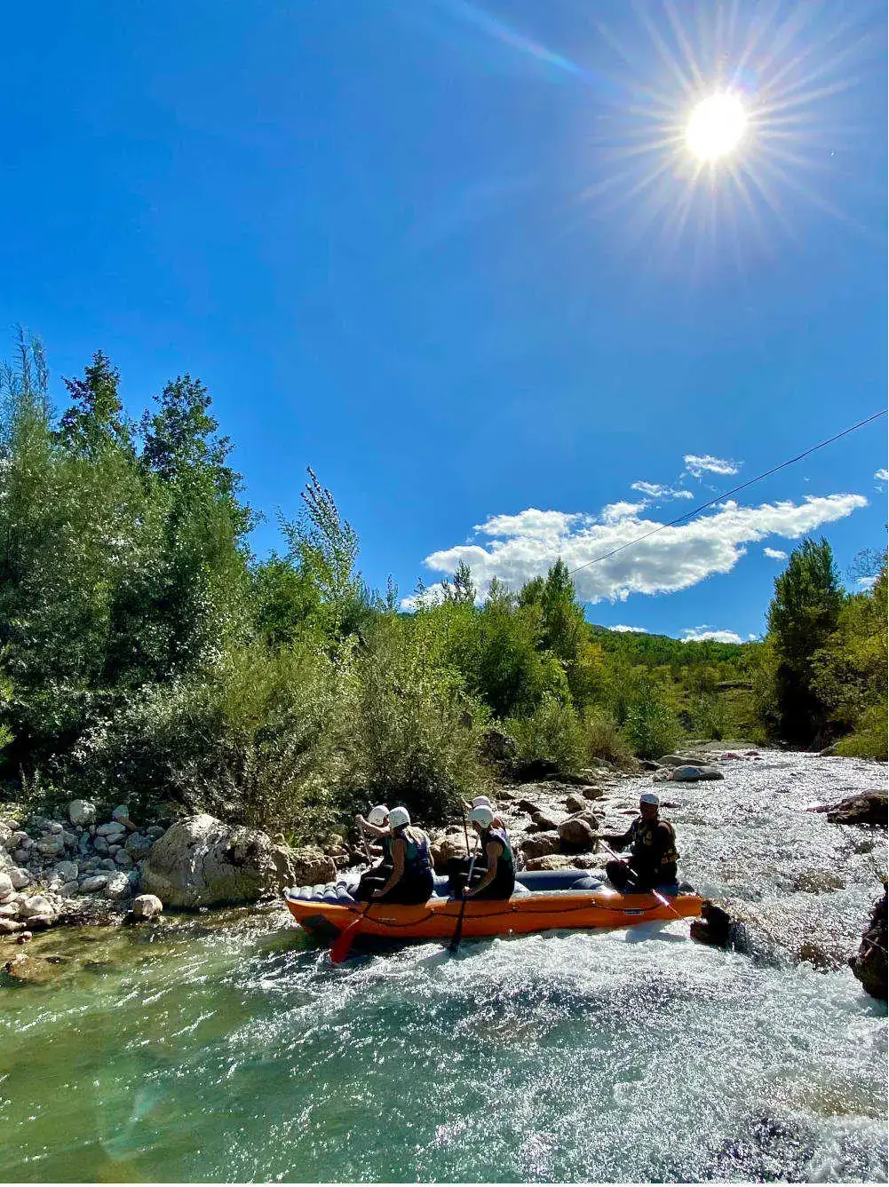 Rafting in acqua viva