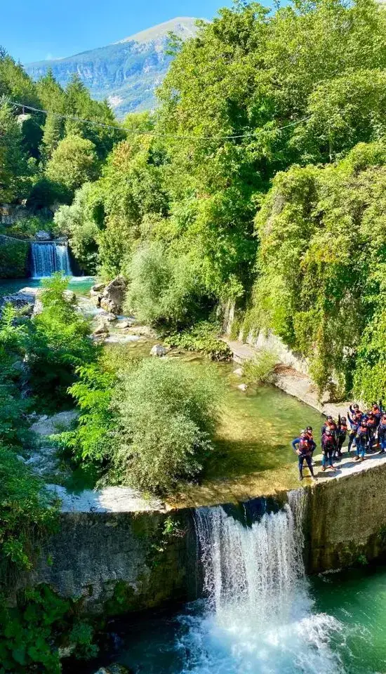 Cascate del percorso di torrentismo