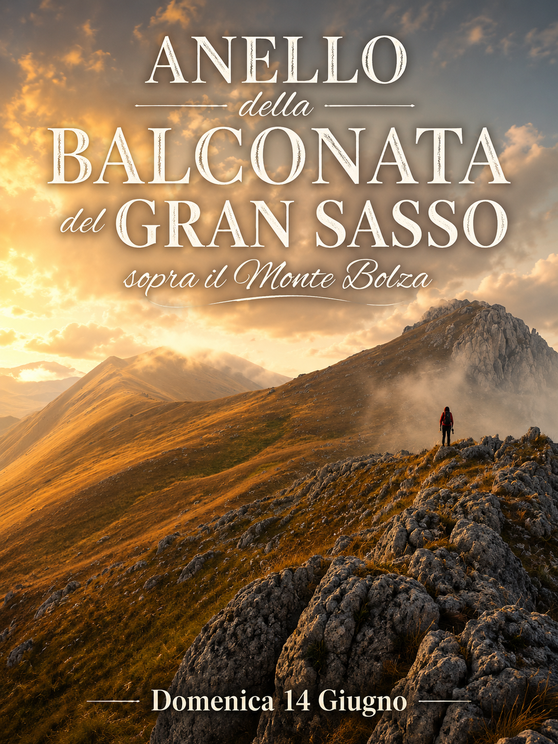 💍 ANELLO della BALCONATA del GRAN SASSO ~ sopra il Monte Bolza 💪⛰️