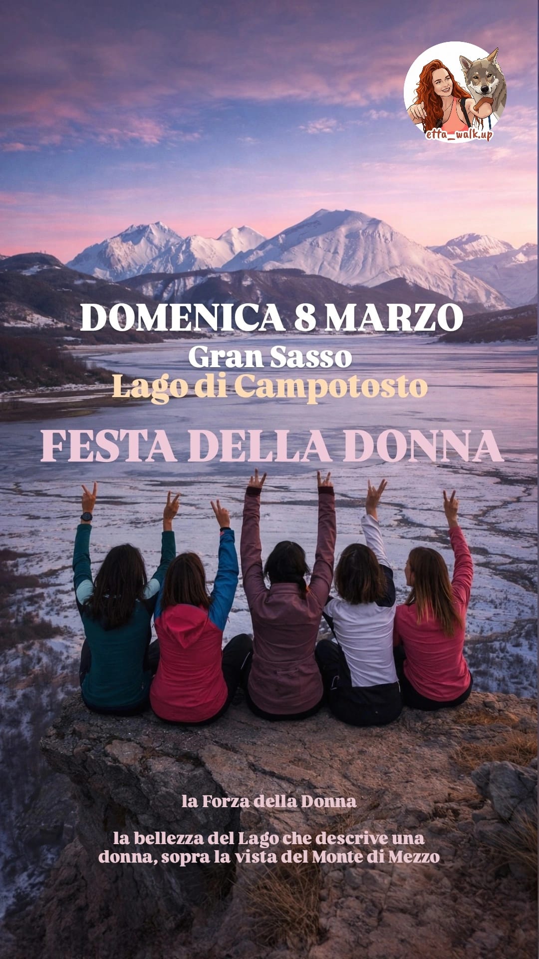 🌾 👭Festa della Donna al Gran Sasso 🏔️ - La vista del Lago di Campotosto dal Monte di Mezzo