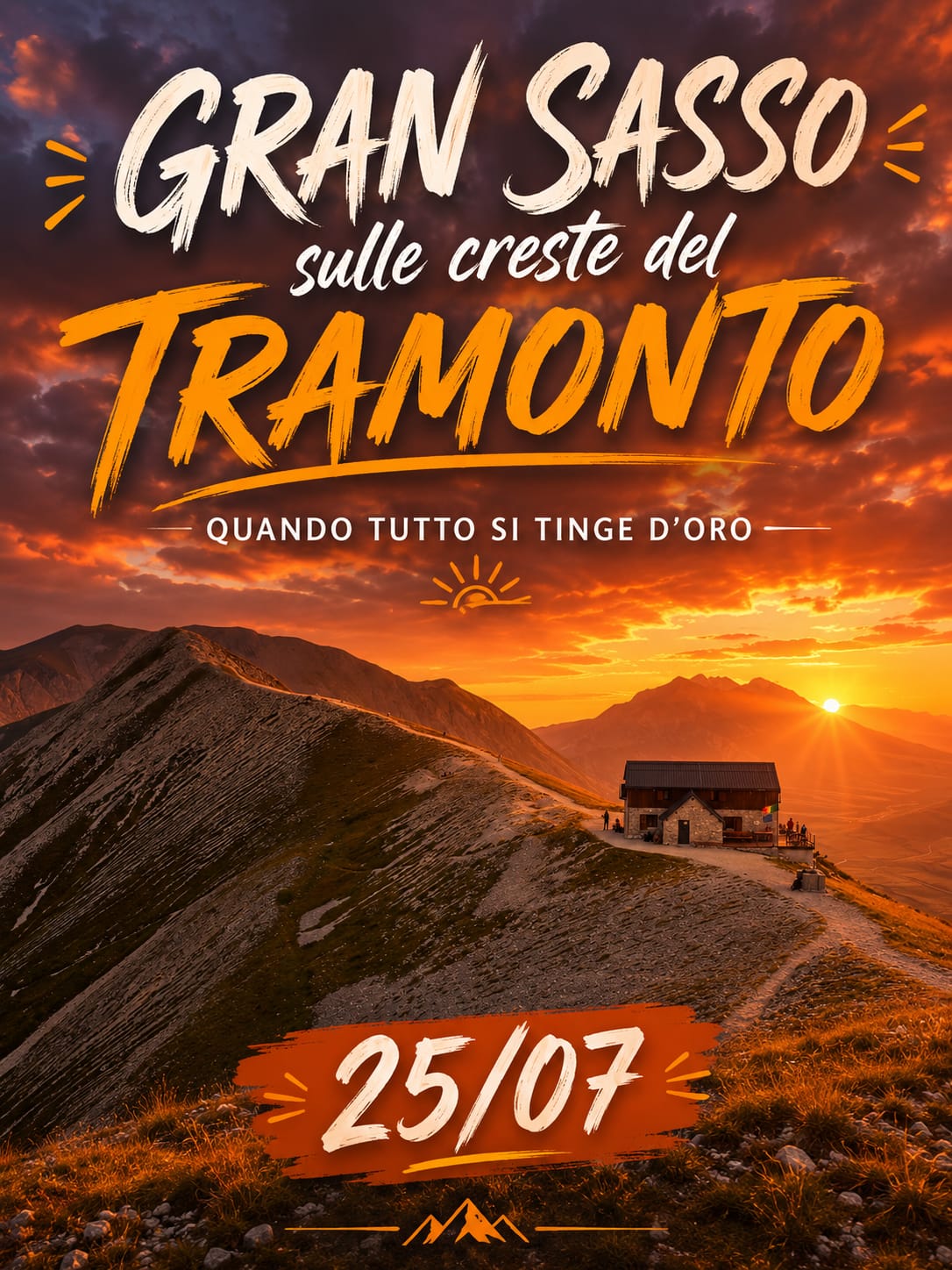 🌅 GRAN SASSO, SULLE CRESTE DEL TRAMONTO ☀️
