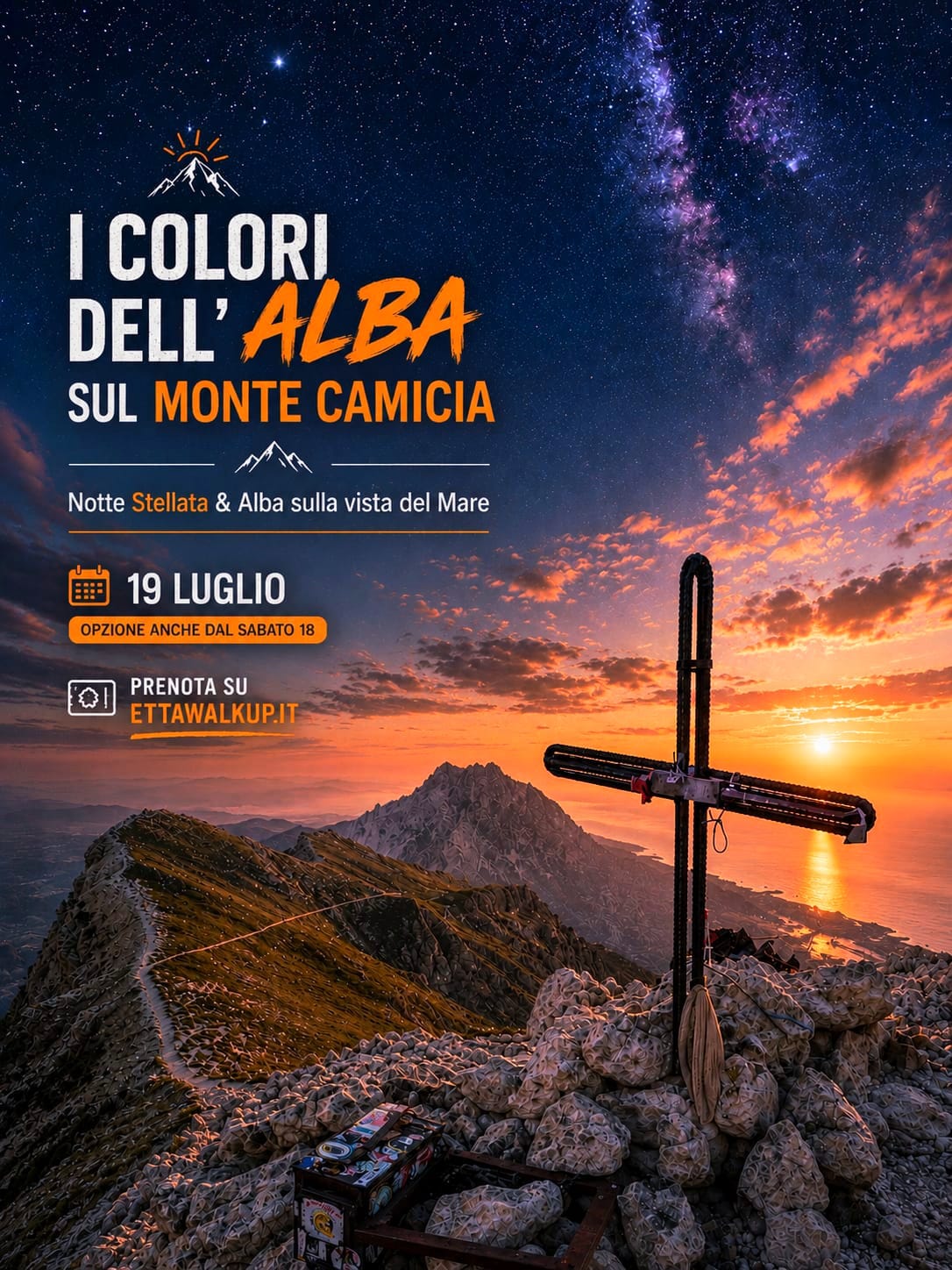 🌅 I COLORI DELL'ALBA SUL MONTE CAMICIA🌌