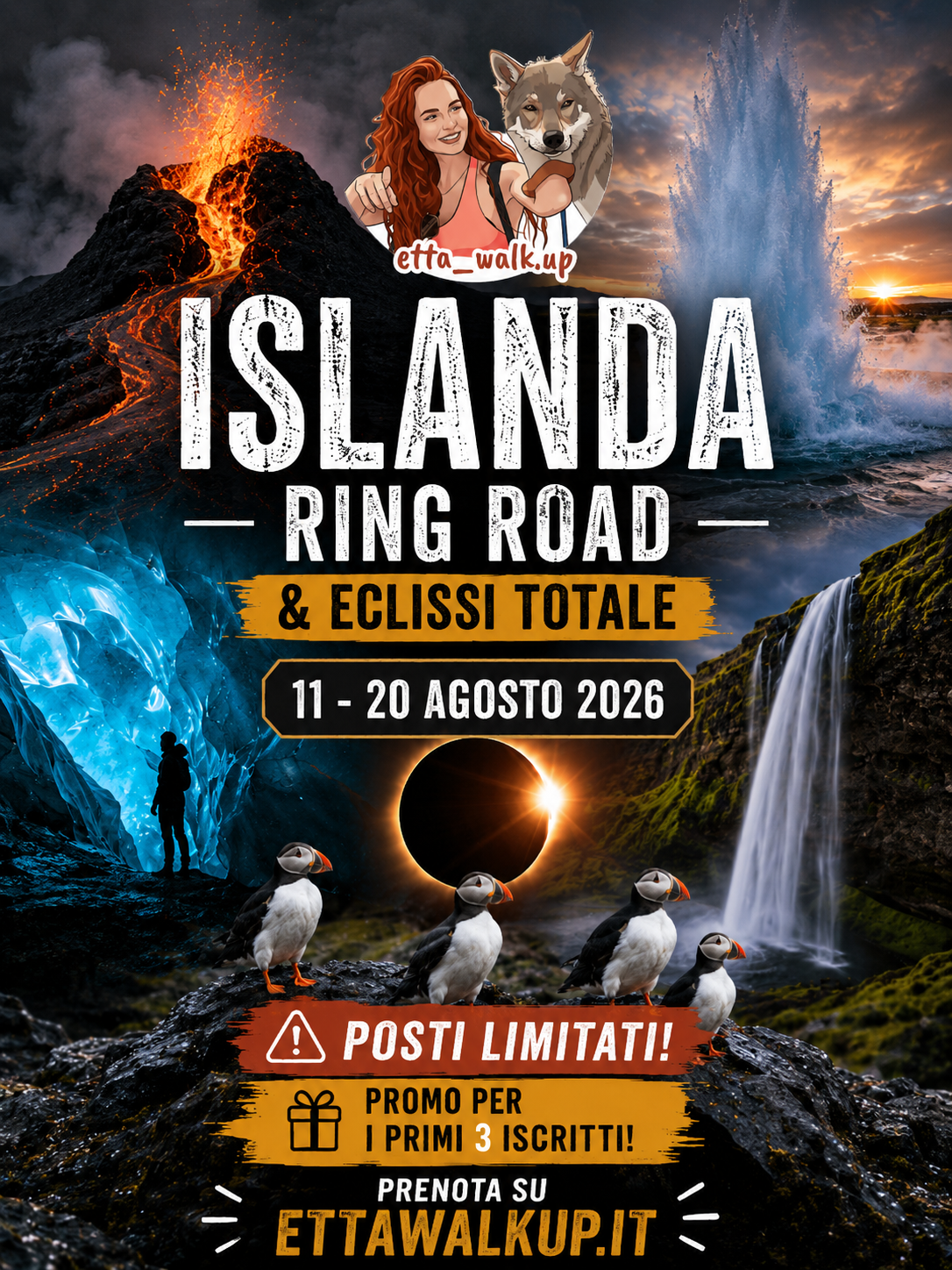 🌋❄️ ISLANDA RING ROAD & ECLISSI TOTALE 🌑