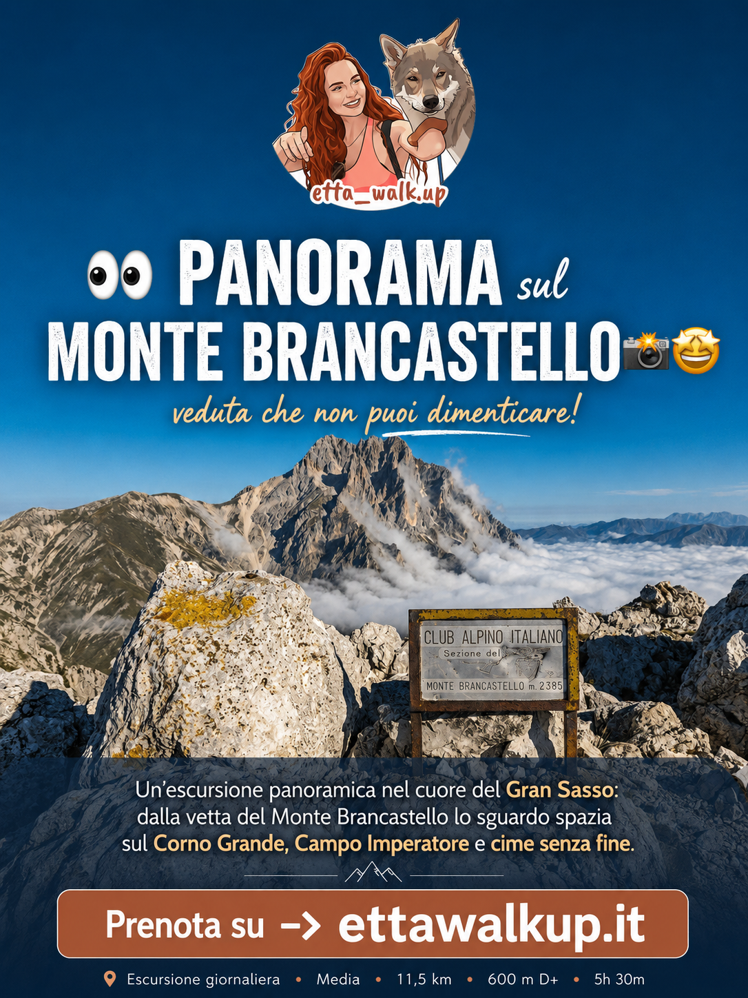 👀PANORAMA sul MONTE BRANCASTELLO 📸🤩
